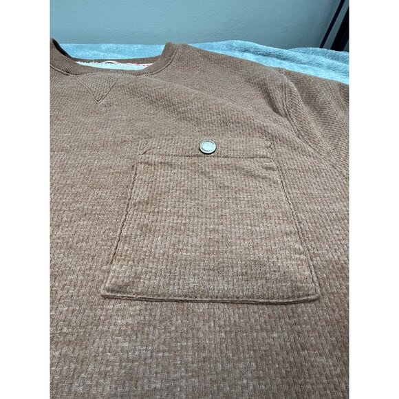 Coleman Mens XL Brown Sherpa-Lined Sweater With Pocket Workwear Warm Outdoors - Picture 7 of 12